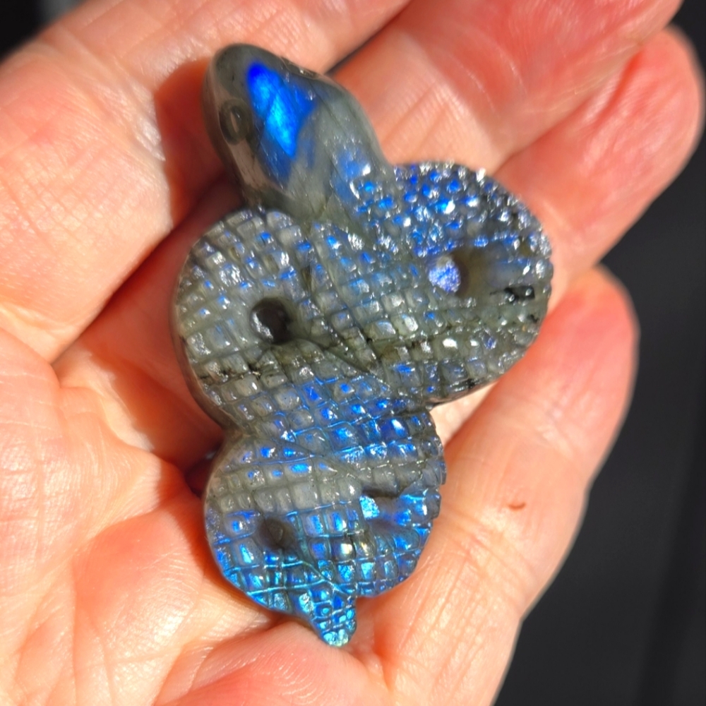 Labradorite mini snake natural crystal gemstone